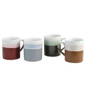 Gibson Home Terra Firma 23 oz. Mug Set in Assorted Colors, Set of 4