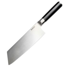 Babish 7.5 Inch High-Carbon Stainless Steel Full Tang Clef Knife in Black