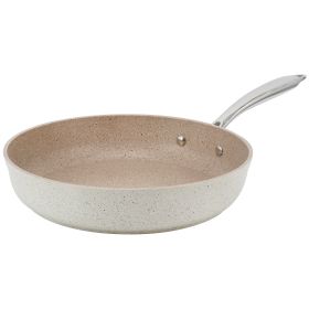 Korkmaz Granita 11 Inch Nonstick Tava and Frypan in Tan