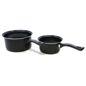 Brentwood 2 Piece Carbon Steel Sauce Pan Set