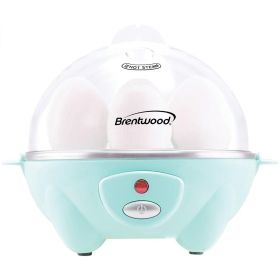 Brentwood Electric 7 Egg Cooker with Auto Shut Off in Blue