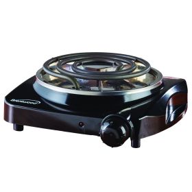 Brentwood Electric 1000 W Single Burner - Black