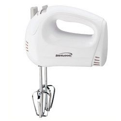 Brentwood 5-Speed Hand Mixer (White)