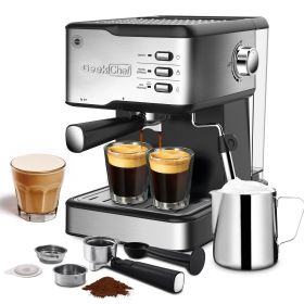 Espresso Machine, Espresso and Cappuccino latte Maker 20 Bar Pump Coffee Machine Compatible with ESE POD capsules filter&Milk Frother Steam Wand,950W,