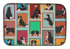 Lots of Bernese Mountain Dog Dish Drying Mat Absorbent Dish Drying Mat Pad for Kitchen Counter Dish Drainer Mat for Countertop, 14 x 21", Multicolor