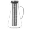 Cold Brew Coffee Maker Iced Tea Maker Pitcher Glass Coffee Pot Brewing Glass Carafe Tea Infuser Coffee Kettle with Removable Fine-Mesh Filter Dishwash