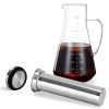 Cold Brew Coffee Maker Iced Tea Maker Pitcher Glass Coffee Pot Brewing Glass Carafe Tea Infuser Coffee Kettle with Removable Fine-Mesh Filter Dishwash