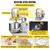 VEVOR Commercial Food Mixer 30Qt 1100W 3 Speeds Adjustable 105/180/408 RPM Heavy Duty 110V with Stainless Steel Bowl Dough Hooks Whisk Beater for Scho