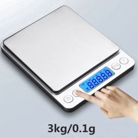 Portable Digital Scales Precision Mini Electronic Digital Scales Postal Jewelry Weight Balance Scale Kitchen Accessories Gadgets (Color: 3000g)