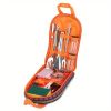 19Pcs Camping Cooking Utensil Kit Portable Picnic Cookware Outdoor Kitchen Equipment Gear Campfire Barbecue Appliances with Storage Bag