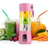 Portable Juicer Blender USB Rechargeable Juicer Cup Fruit Baby Food Mixing Machine with 6 Blades Powerful Motor