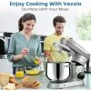 9.5 Qt Stand Mixer, 10-Speed Tilt-Head Food Mixer, Vezzio 660W Kitchen Electric Mixer with Stainless Steel Bowl, Dishwasher-Safe